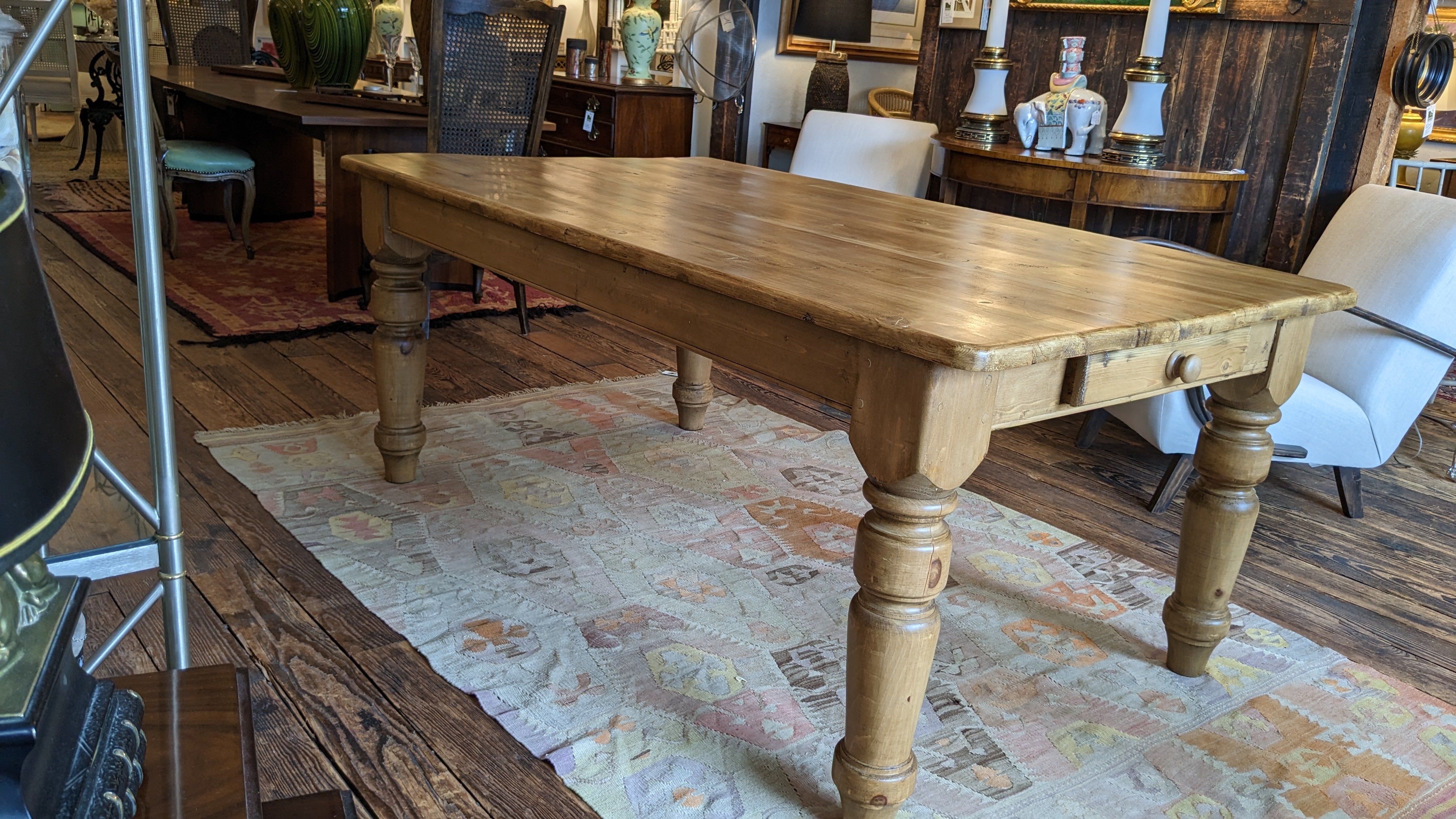 American Natural Pine Country Farm Table For Sale