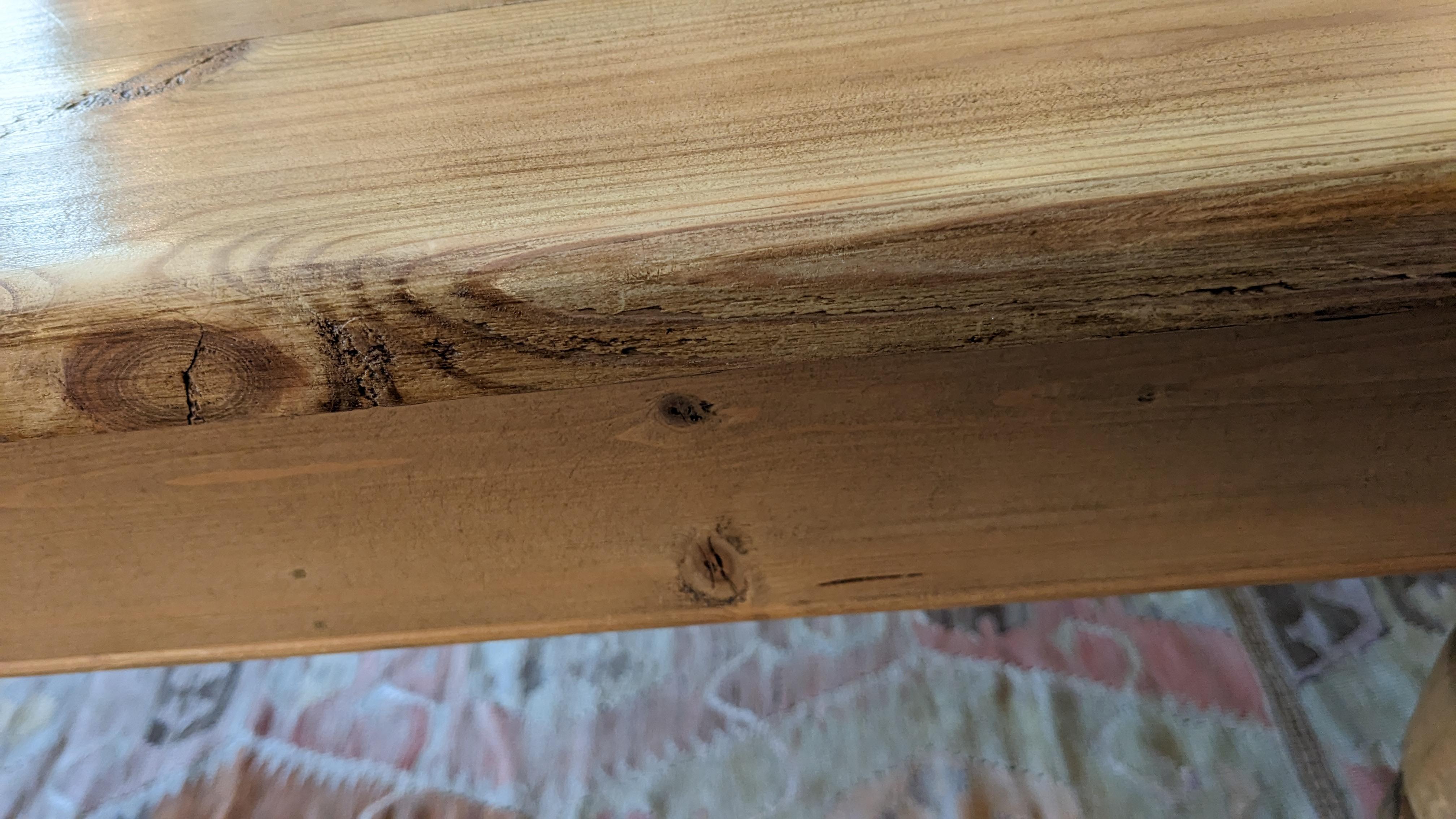 Natural Pine Country Farm Table For Sale 3