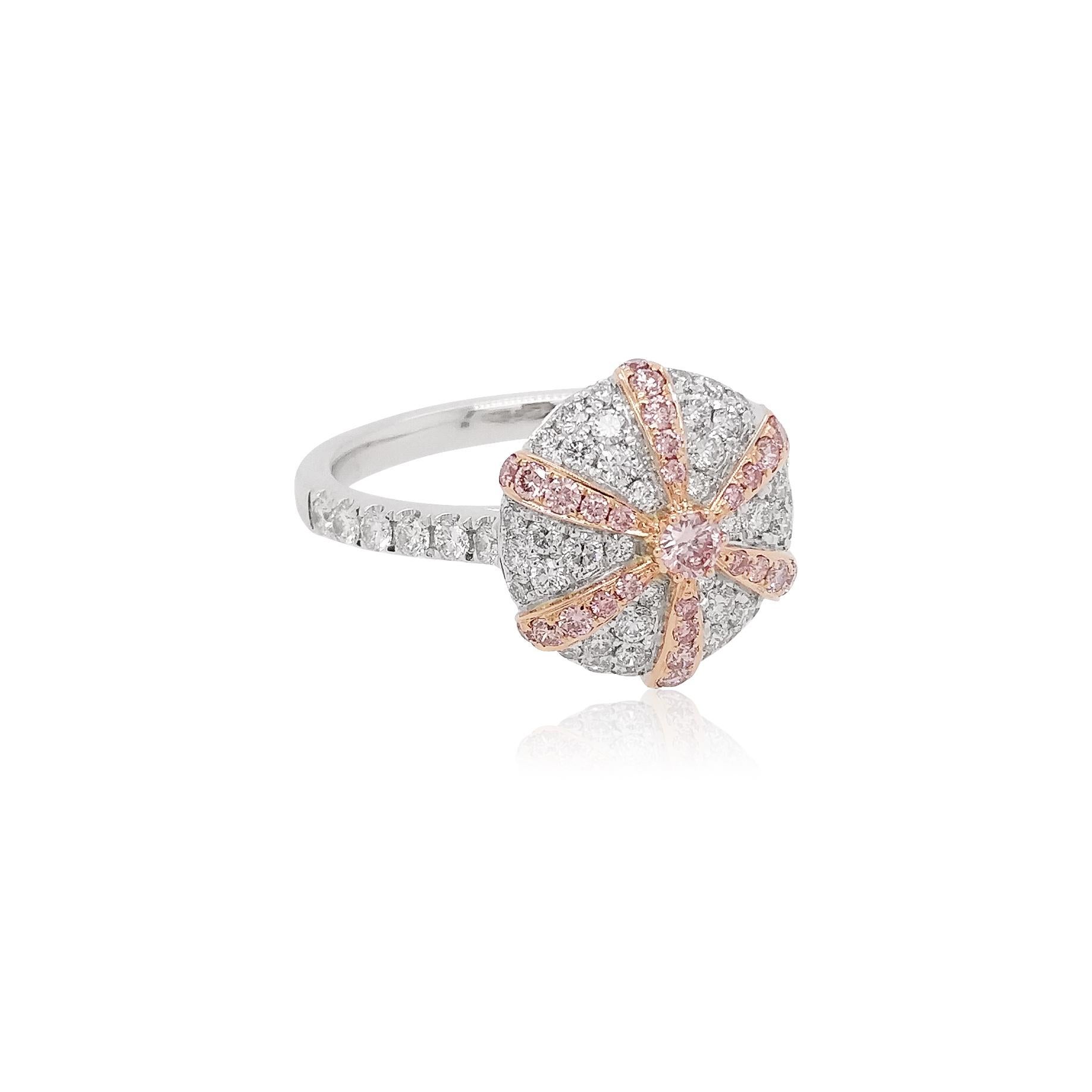 pink argyle diamond rings