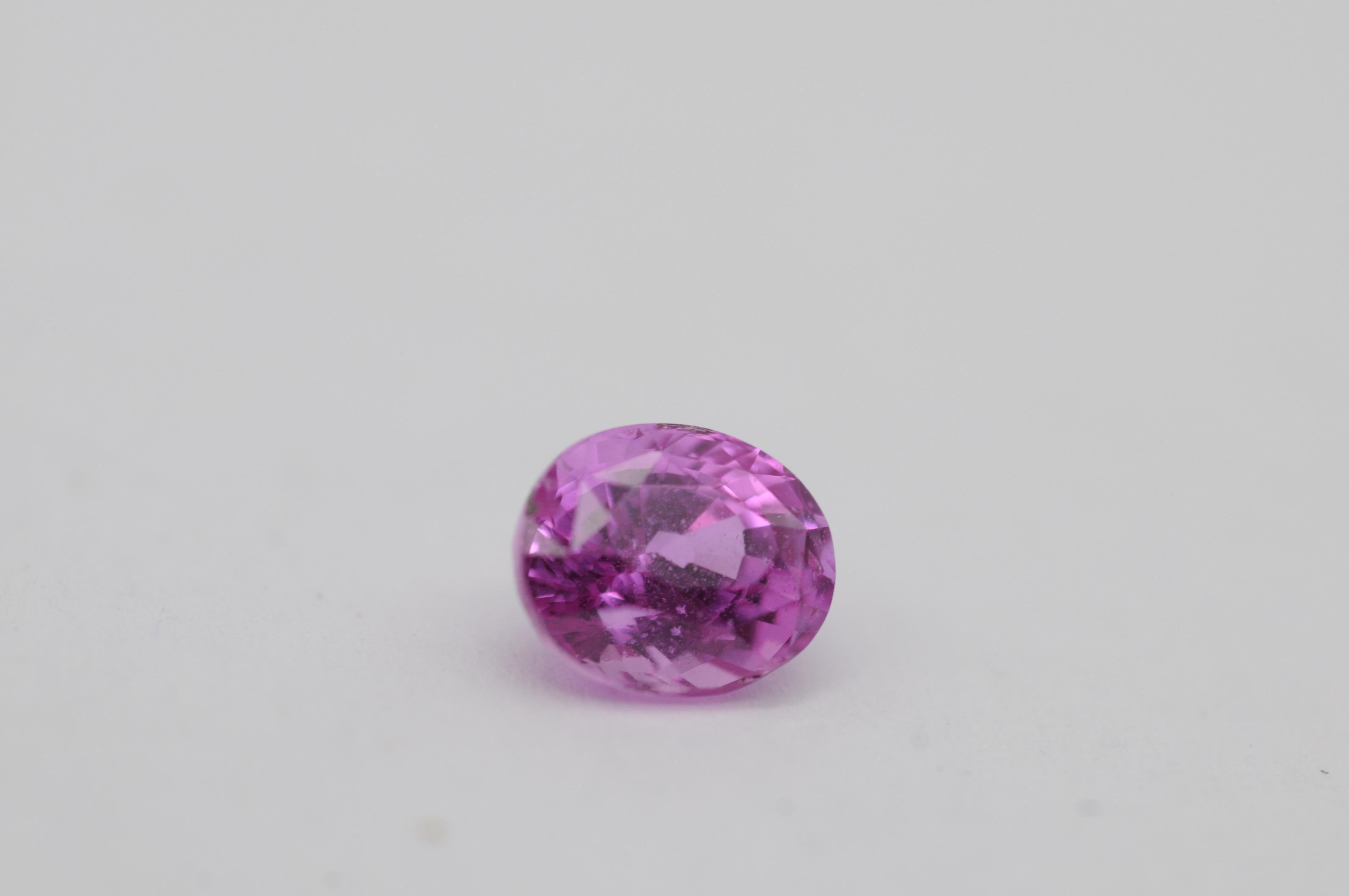 Women's or Men's Natural Pink Ceylon Saphire – 1.44 ct