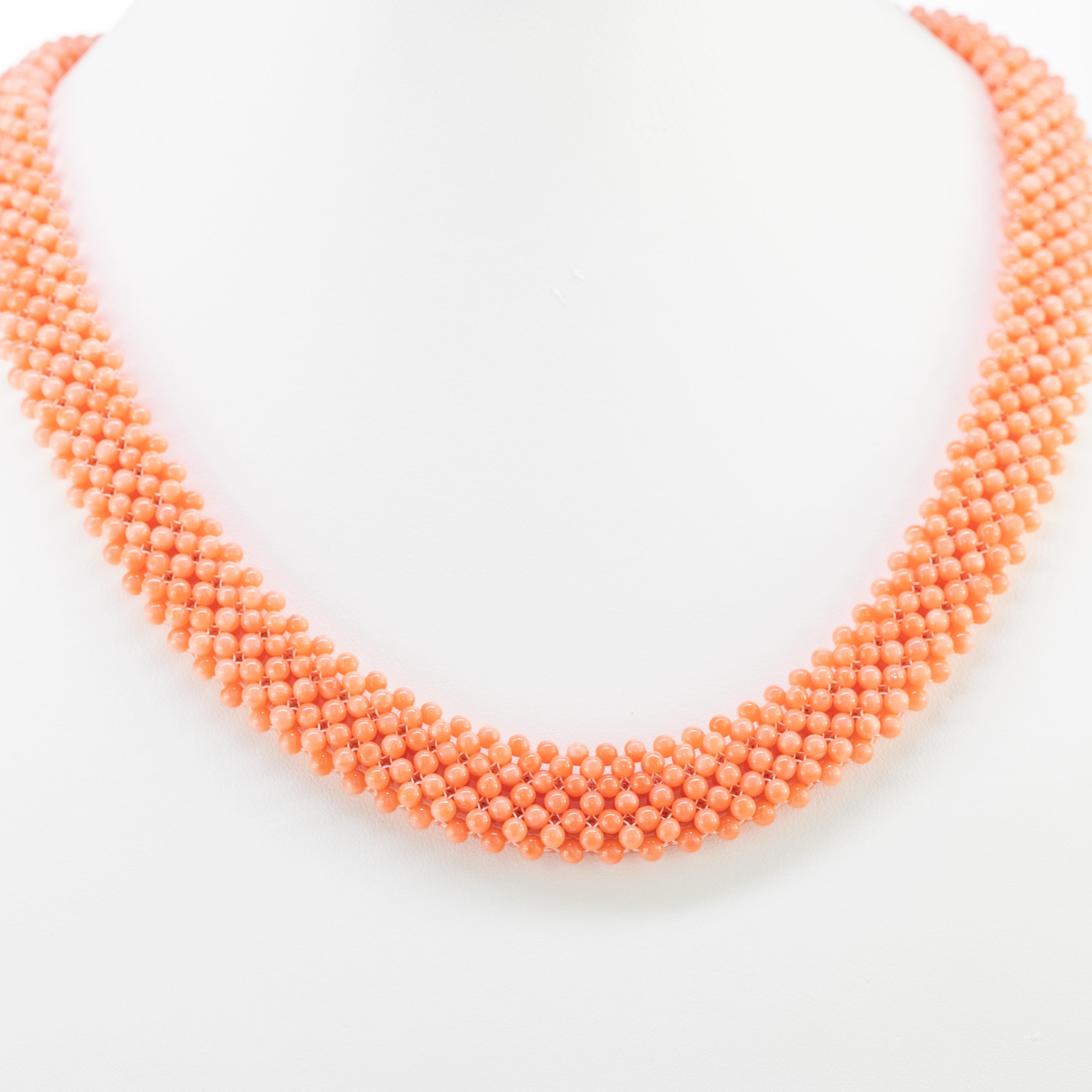 woven bead necklace