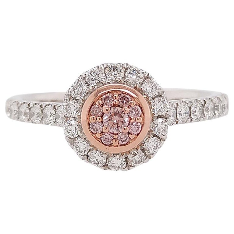 Natural Argyle Pink Diamond Platinum 18K Pink Gold Engagement Ring For Sale  at 1stDibs | natural pink diamond ring, argyle pink diamond ring, natural  pink diamond engagement ring