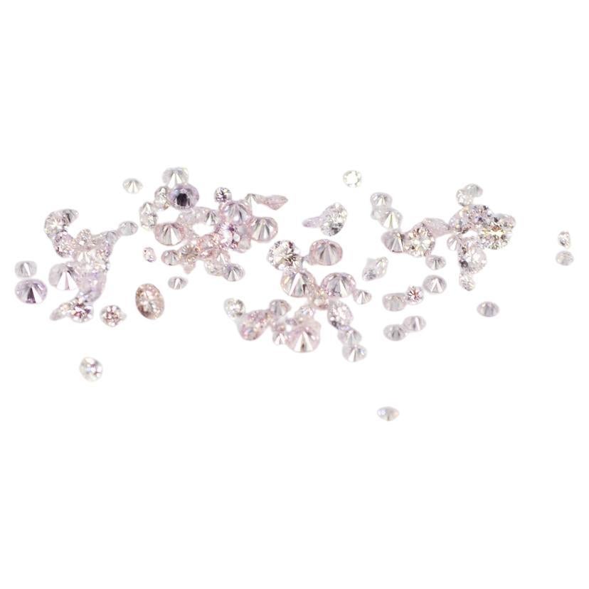 Natürliches rosa Diamanten-Tennisarmband 18k Weißgold ca. 2,50 Karat