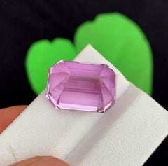 Natural Pink Kunzite Gemstone: 26.80 Carat Faceted November Birthstone