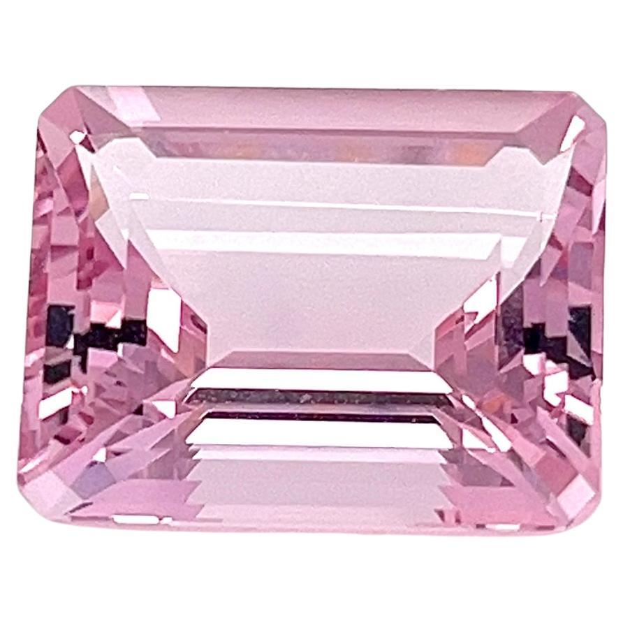Natural Pink Morganite Octagon AAAA Grade Eye Clean Clarity Loose Gemstone For Sale