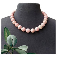 Pink Rhodochrosite Necklace