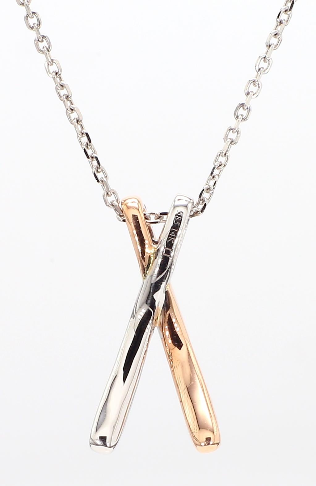 Pendentif en or rose avec saphir rond rose naturel et diamant blanc de 65 carat TW en vente 2