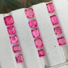 Natural Pink Rubellite Tourmaline 10 Ct Cushion Cut Loose Gemstones for Jewelry