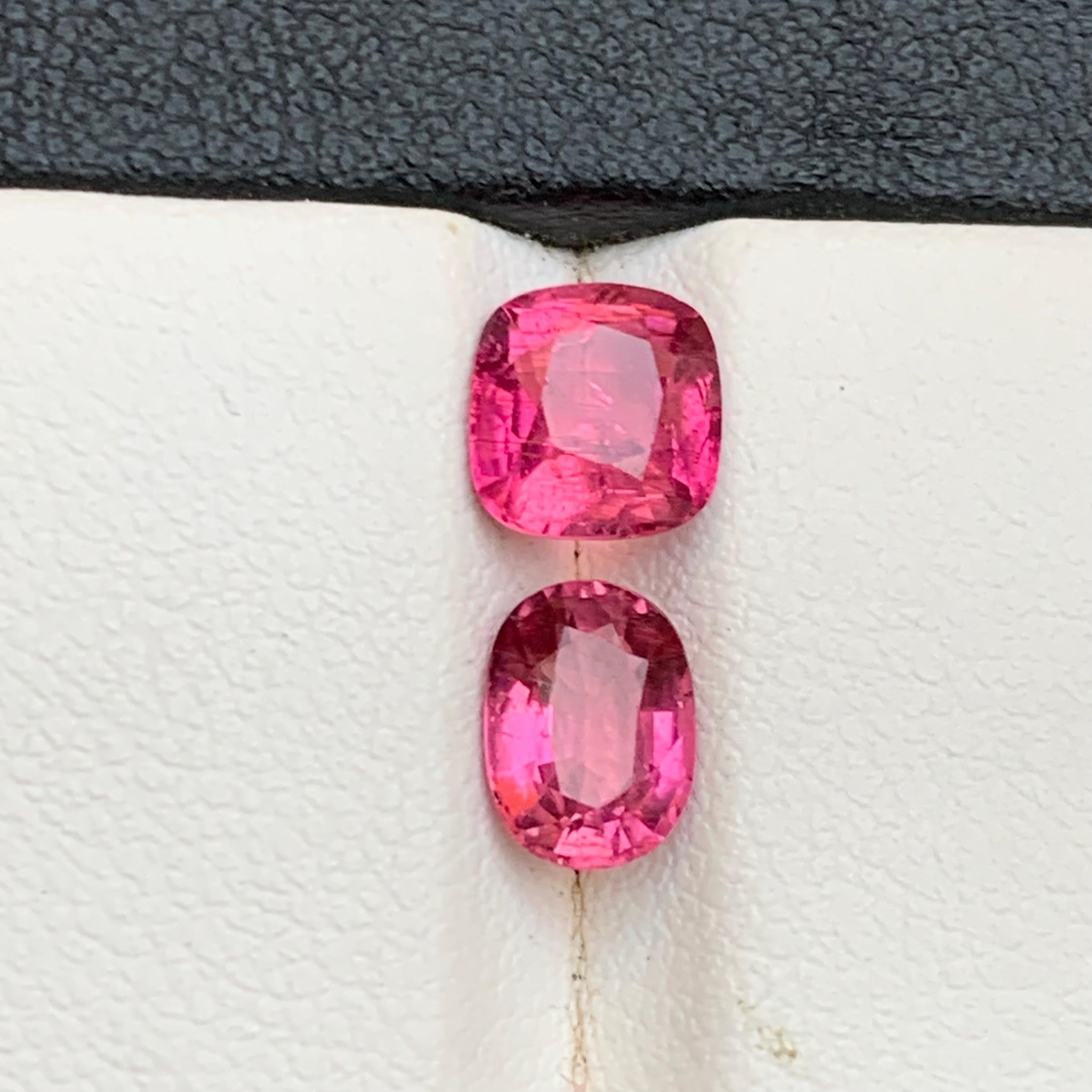 Natürlicher rosa Rubellit Turmalin 2.59Ct Cushion Cut Lose Edelsteine für Schmuck im Angebot 4