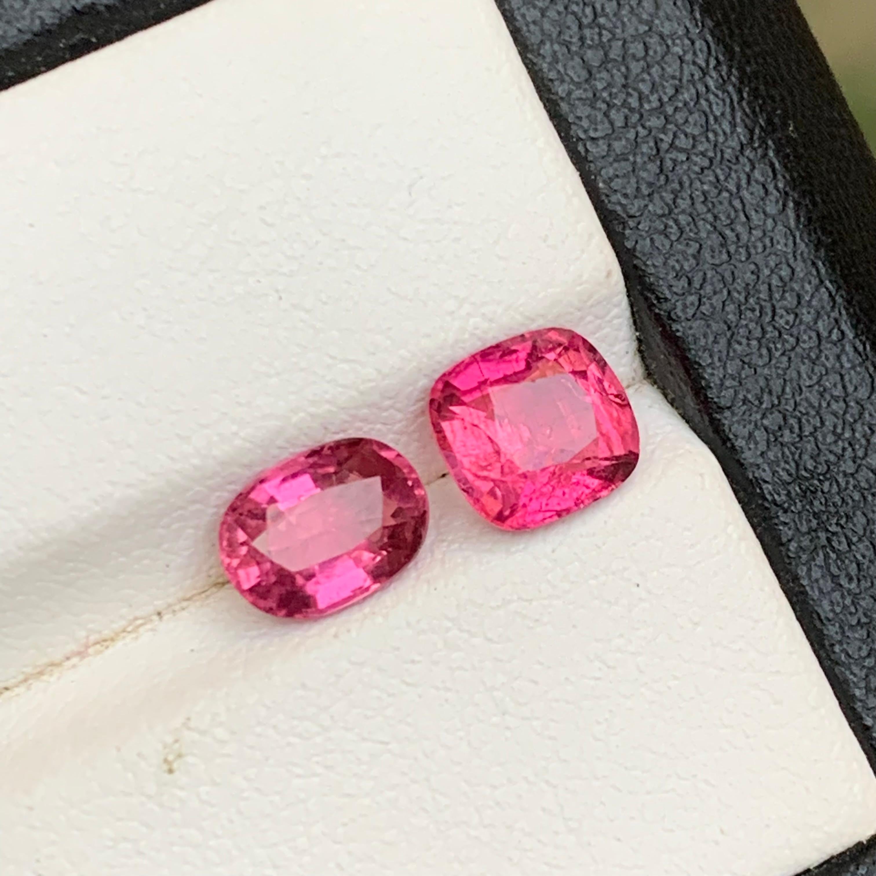 Natürlicher rosa Rubellit Turmalin 2.59Ct Cushion Cut Lose Edelsteine für Schmuck im Angebot 5