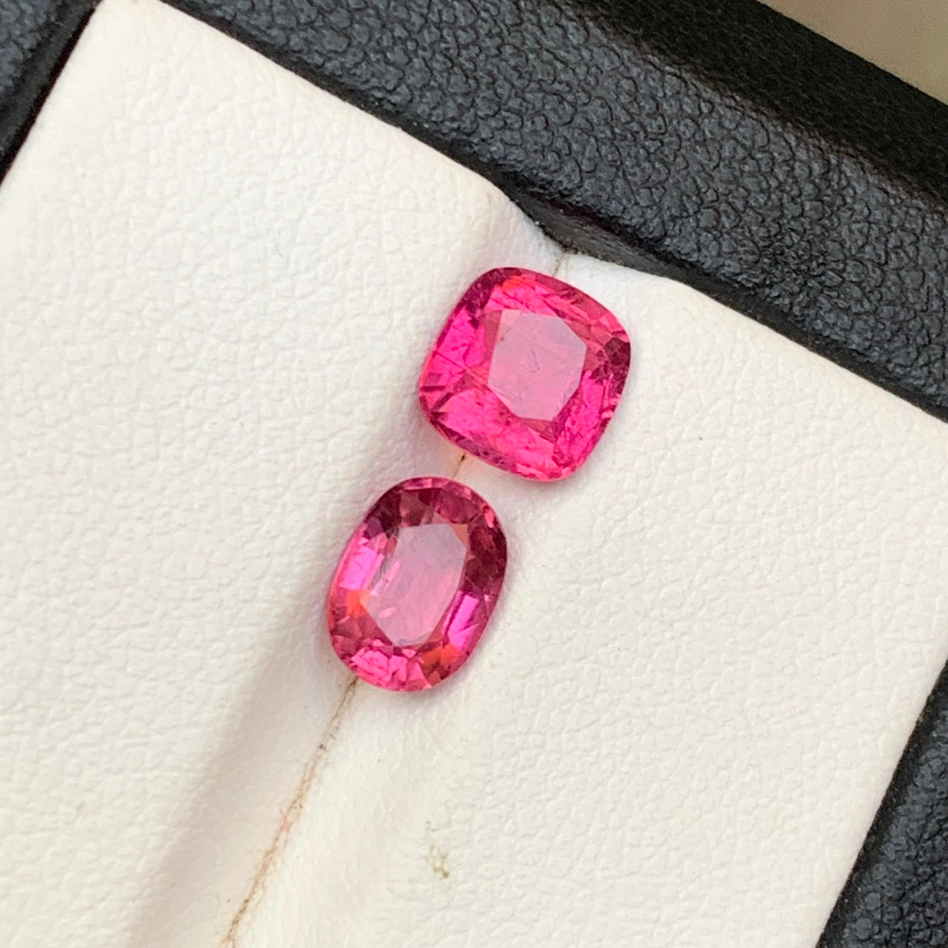 Natürlicher rosa Rubellit Turmalin 2.59Ct Cushion Cut Lose Edelsteine für Schmuck im Angebot 6