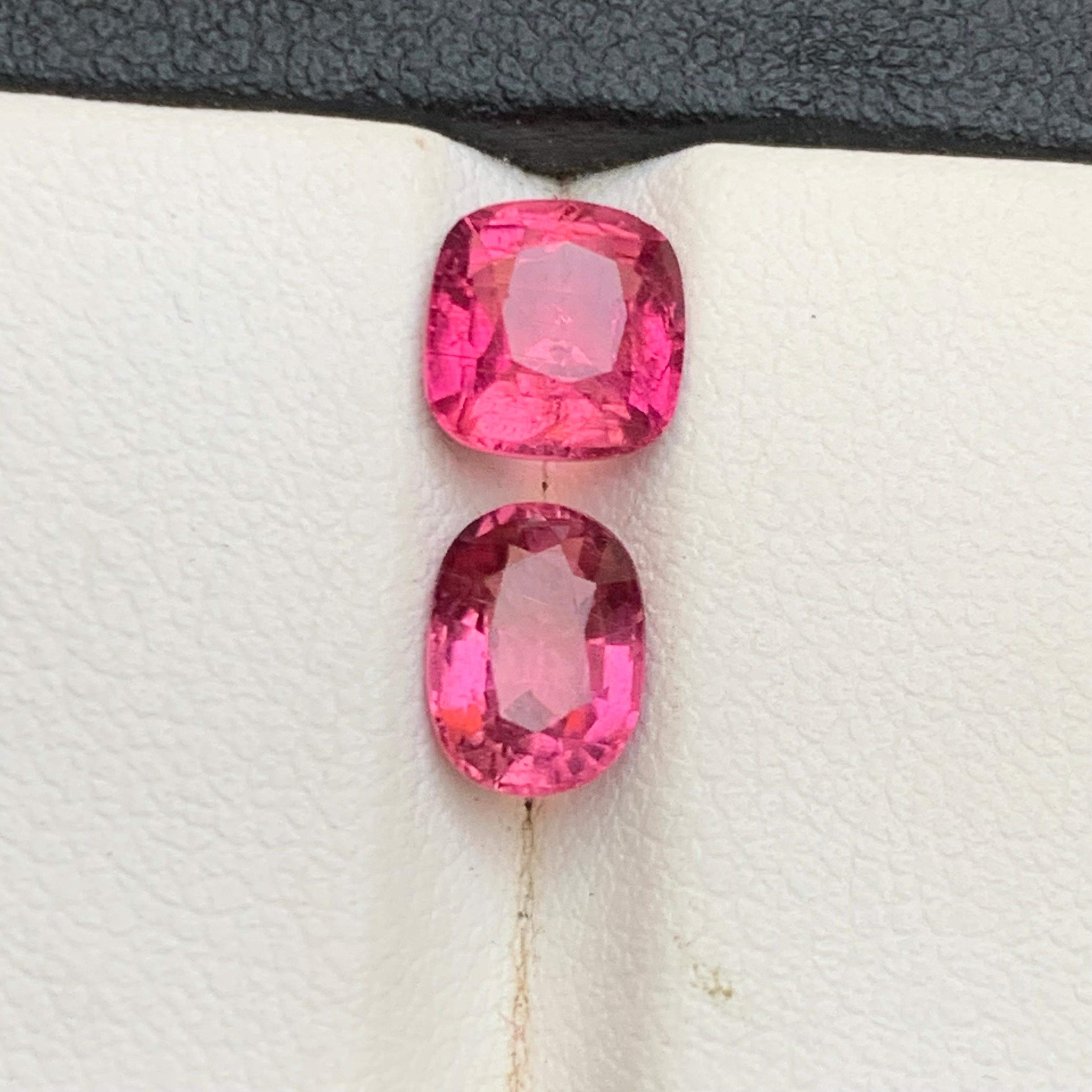 Natürlicher rosa Rubellit Turmalin 2.59Ct Cushion Cut Lose Edelsteine für Schmuck (Zeitgenössisch) im Angebot