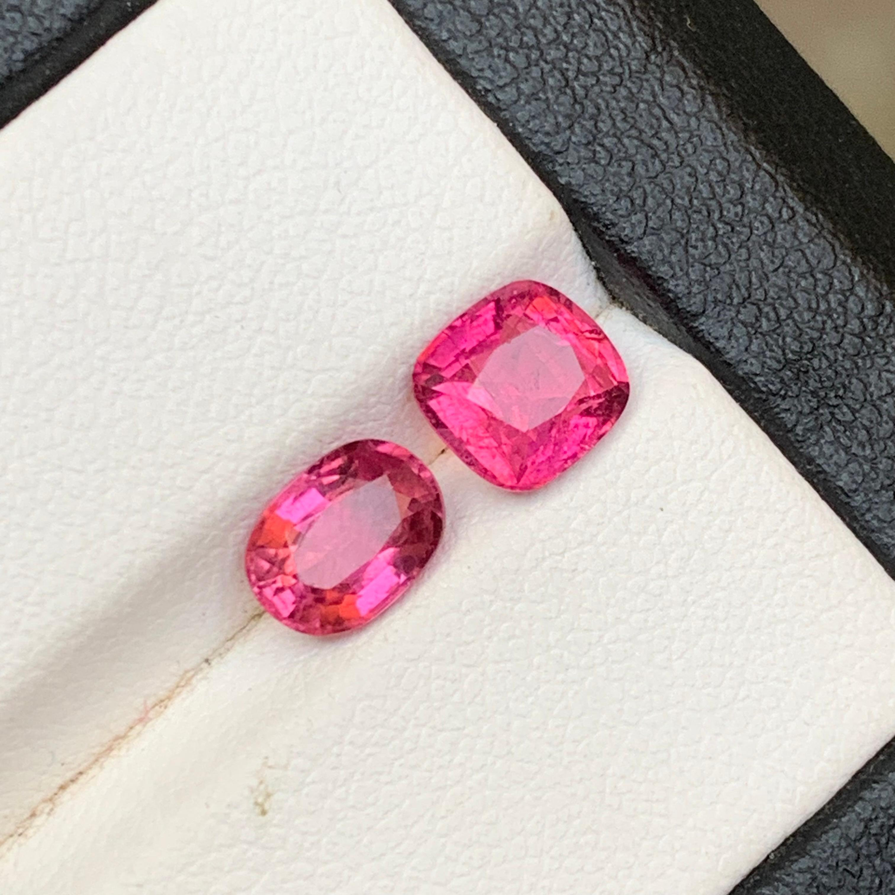 Natürlicher rosa Rubellit Turmalin 2.59Ct Cushion Cut Lose Edelsteine für Schmuck im Zustand „Neu“ im Angebot in Peshawar, PK