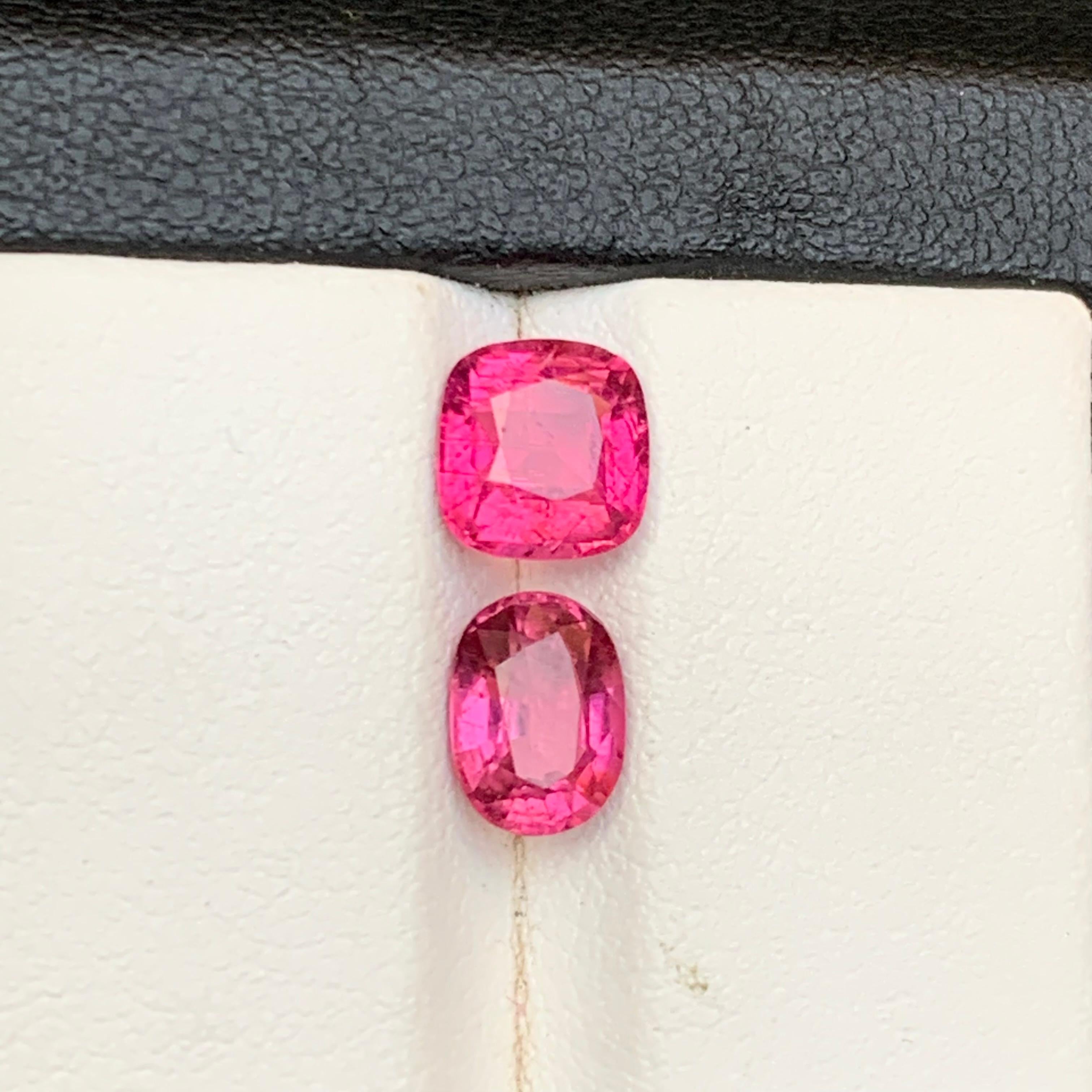 Natürlicher rosa Rubellit Turmalin 2.59Ct Cushion Cut Lose Edelsteine für Schmuck für Damen oder Herren im Angebot