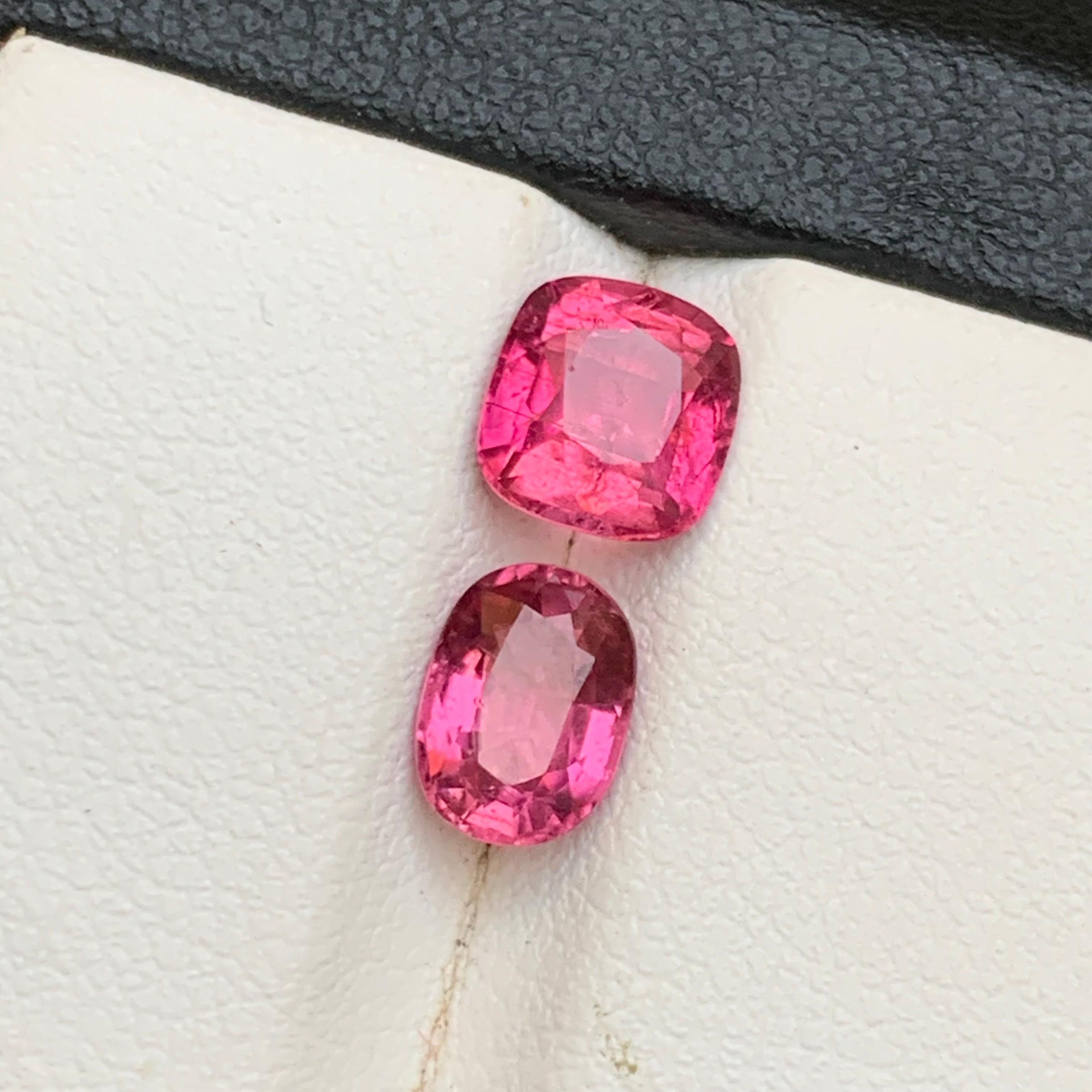 Natürlicher rosa Rubellit Turmalin 2.59Ct Cushion Cut Lose Edelsteine für Schmuck im Angebot 1