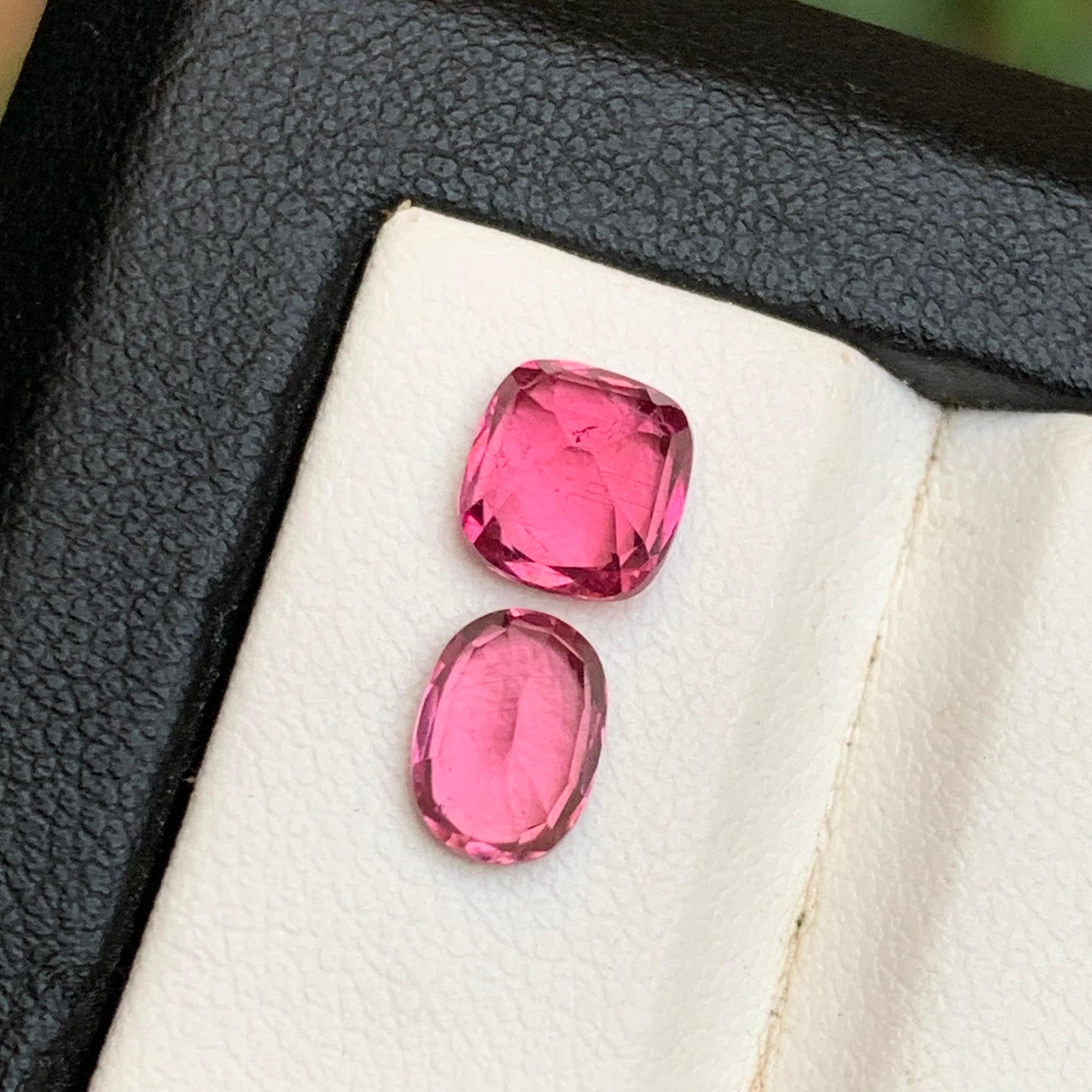 Natürlicher rosa Rubellit Turmalin 2.59Ct Cushion Cut Lose Edelsteine für Schmuck im Angebot 2