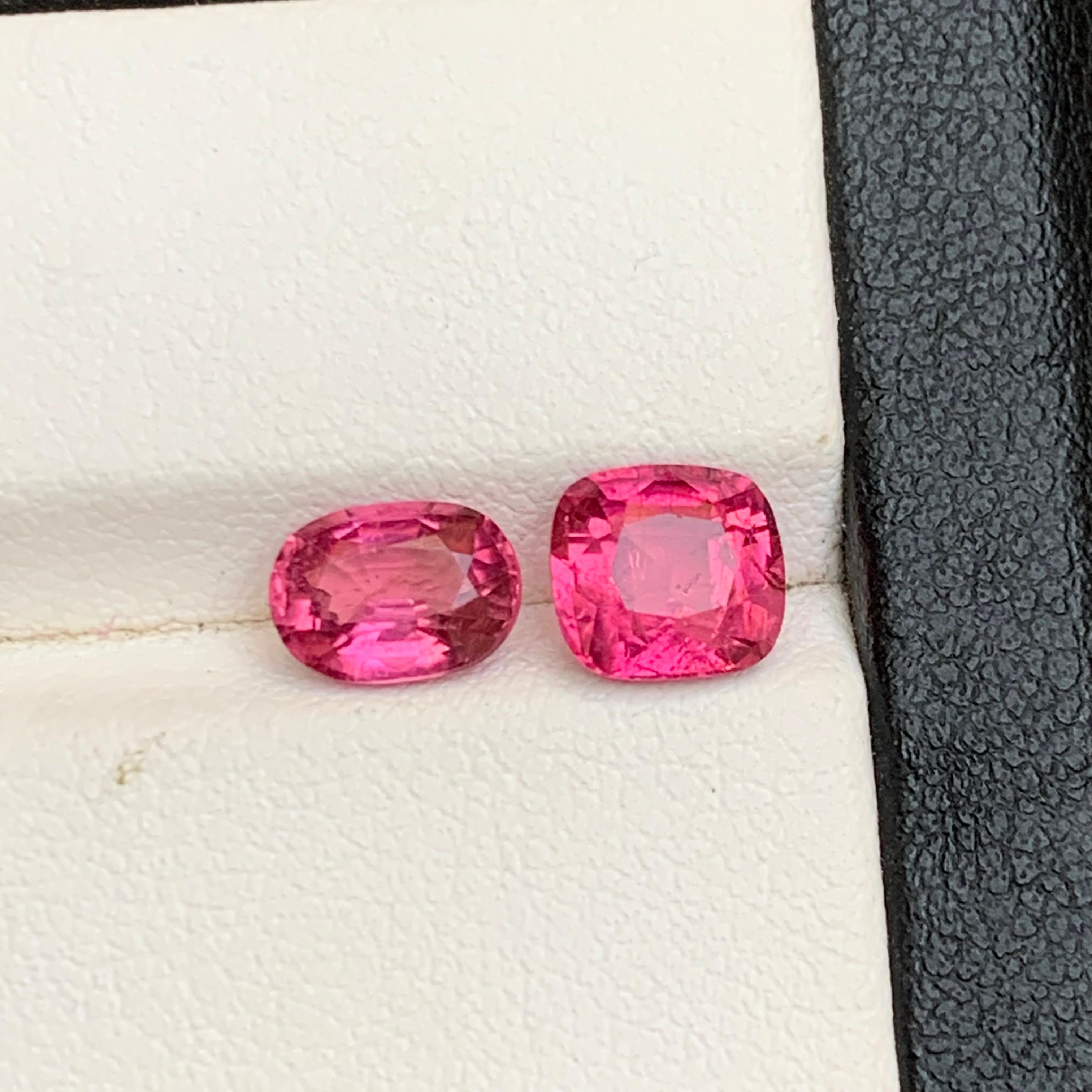 Natürlicher rosa Rubellit Turmalin 2.59Ct Cushion Cut Lose Edelsteine für Schmuck im Angebot 3
