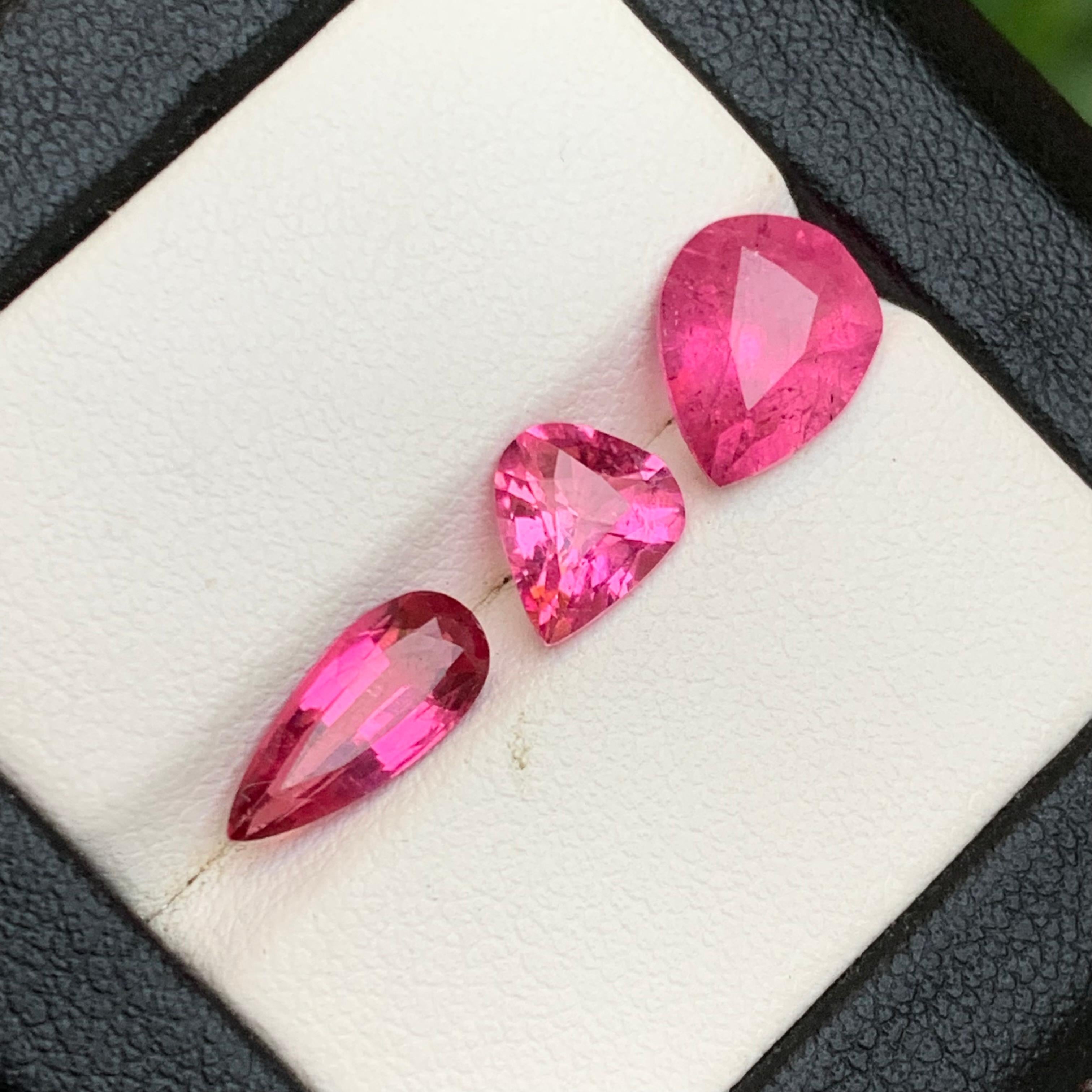 Natürlicher rosa Rubellit Turmalin 4,84 Karat Birnenschliff Lose Edelsteine für Schmuck im Angebot 5