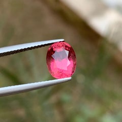 Natürlicher rosa Rubellit Turmalin, Ovalschliff 3,08 Karat Loser Edelstein für Ring