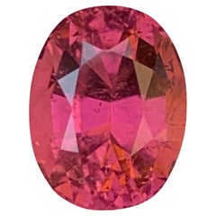 Natürlicher rosa Rubellit Turmalin, Ovalschliff 3,08 Karat Loser Edelstein für Ring