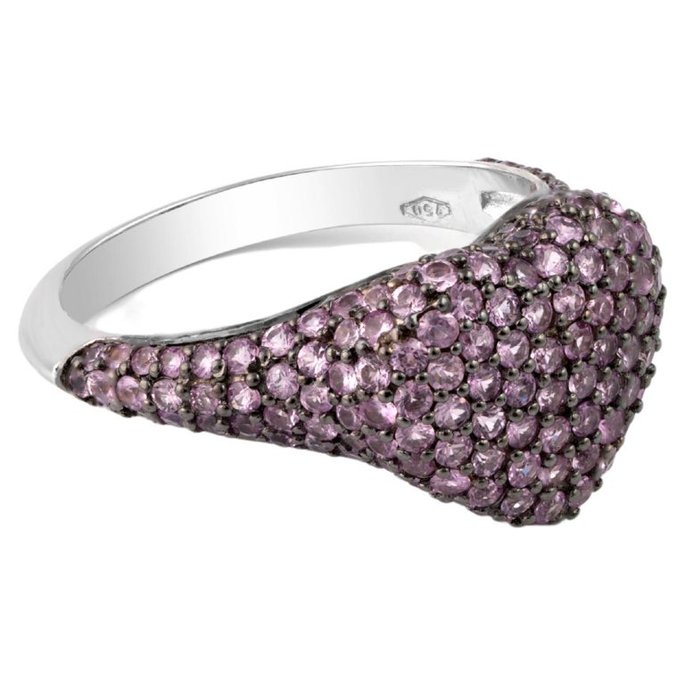 Pink Sapphire & 18k Gold Mini Wildflower Ring