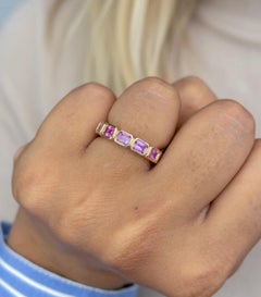 Natural Pink Sapphire 2.76cts Ring in 14k Gold