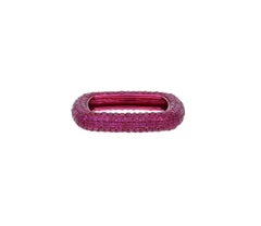 Natural Pink Sapphire 3.41cts Ring in 18k Gold