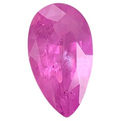 Natürlicher rosa Saphir, 3,65 Karat, Birnenschliff, loser Edelstein für einen Ring