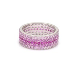 Natural Pink Sapphire 3.740cts Ring in 14k Gold