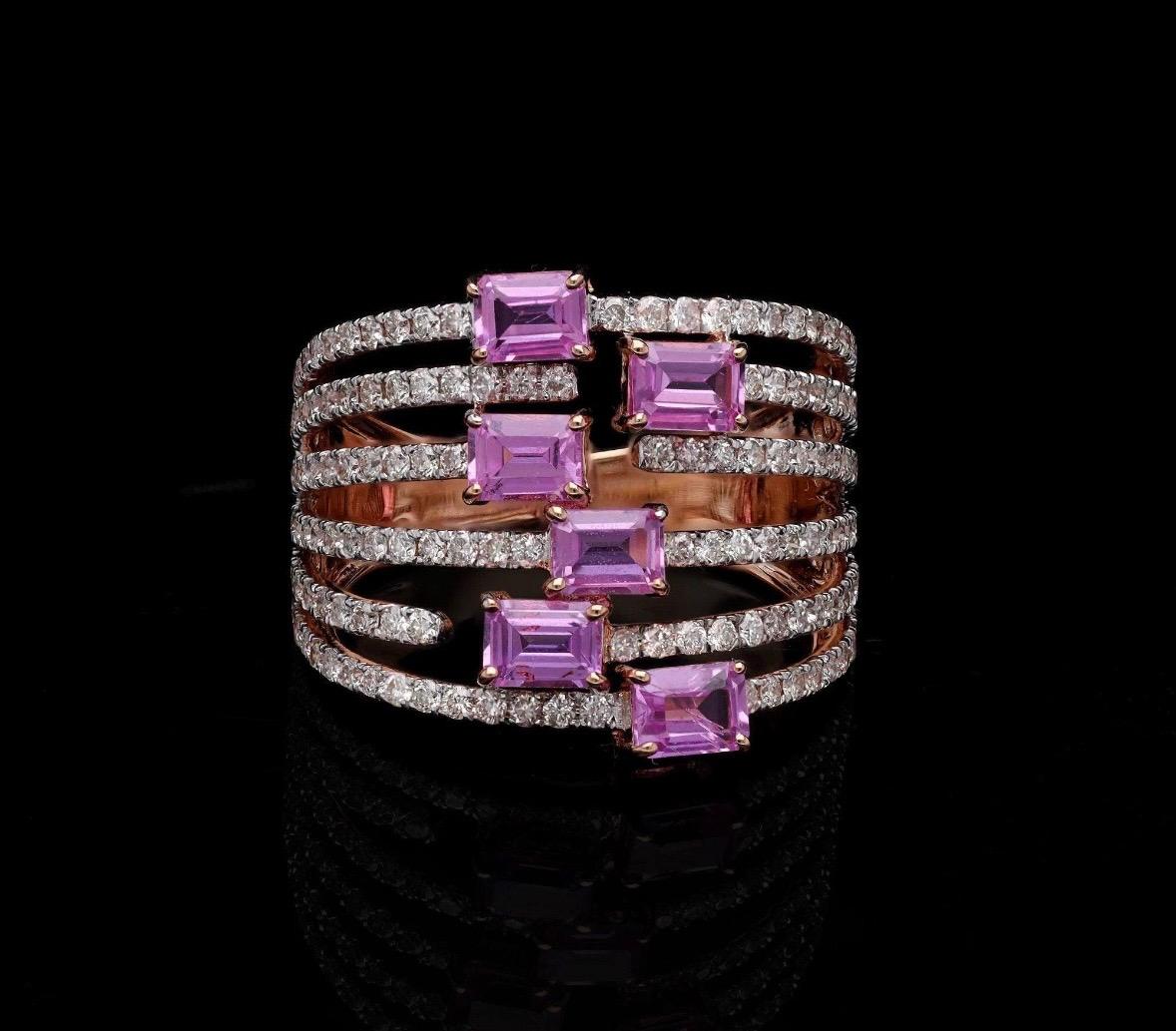 ❋ Pietra: Zaffiro rosa e diamante
❋ Dimensioni della pietra: 3x4 MM circa (± 0,20 MM)
❋ Peso dello zaffiro rosa: 1,63 carati. Circa.
❋ Forma della pietra: taglio ottagonale
❋ Colore della pietra: come mostrato nell'immagine
❋ Tipo di pietra: