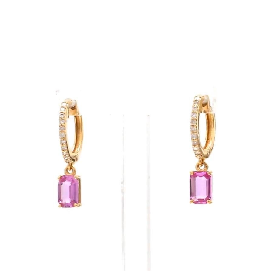 Mini-boucles d'oreilles saphir rose diamant taille émeraude or  Boucles d'oreilles saphir rose naturel diamant or  Boucle d'oreille saphir rose taille émeraude

DÉTAILS DES PIERRES PRÉCIEUSES :
✦ Pierre précieuse : Saphir rose
✦ Gemstone Type :