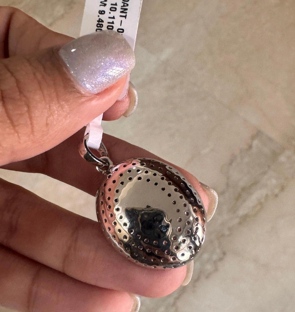Pendentif polki en saphir rose naturel et diamant en or 18k Neuf - En vente à jaipur, IN