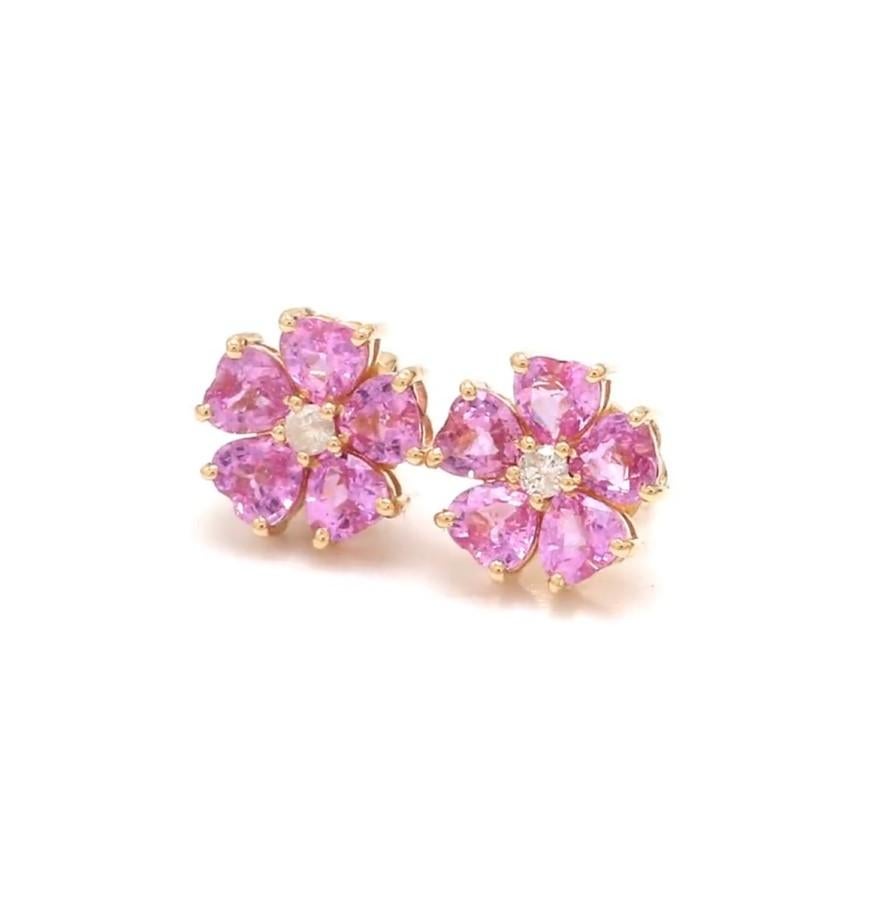 Boucles d'oreilles saphir rose cœur diamant or  Boucles d'oreilles saphir rose naturel 4MM en forme de coeur or  Clou de girofle Lucky saphir rose

DÉTAILS DES PIERRES PRÉCIEUSES :
✦ Pierre : Saphir rose
✦ Type de pierre : Nature
Taille de la pierre