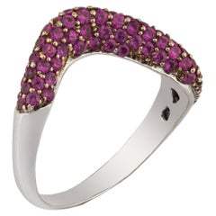 Natural Pink Sapphire Ring with 1.57 Carsts in 18k Gold 