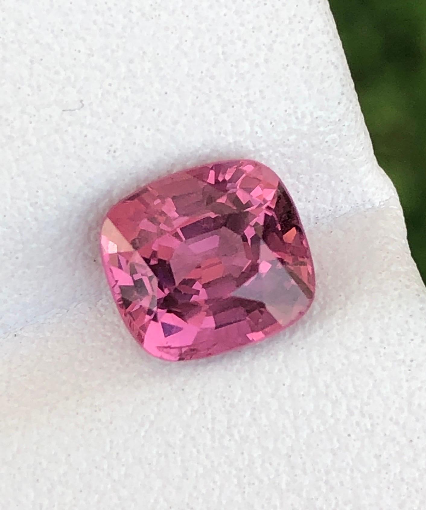Antique Cushion Cut Natural Pink Spinel 2.05 ct  For Sale