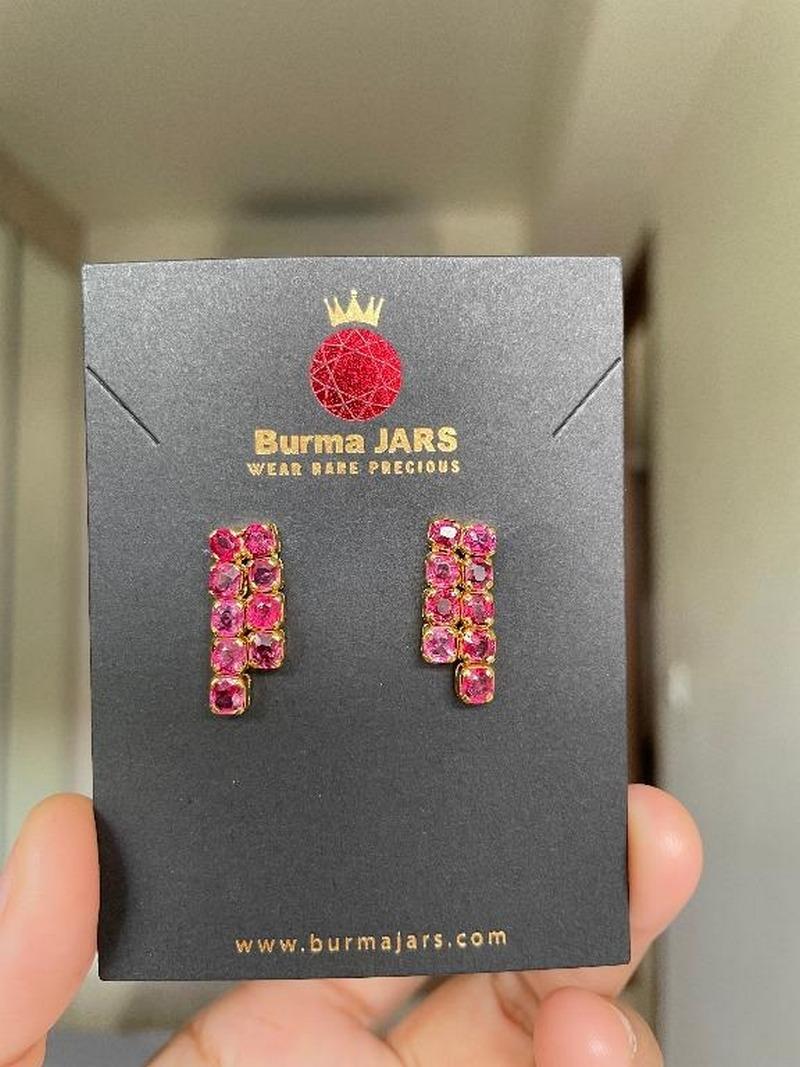 Natural pink spinel earring For Sale 1