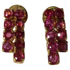 Orecchino con spinello rosa Nature