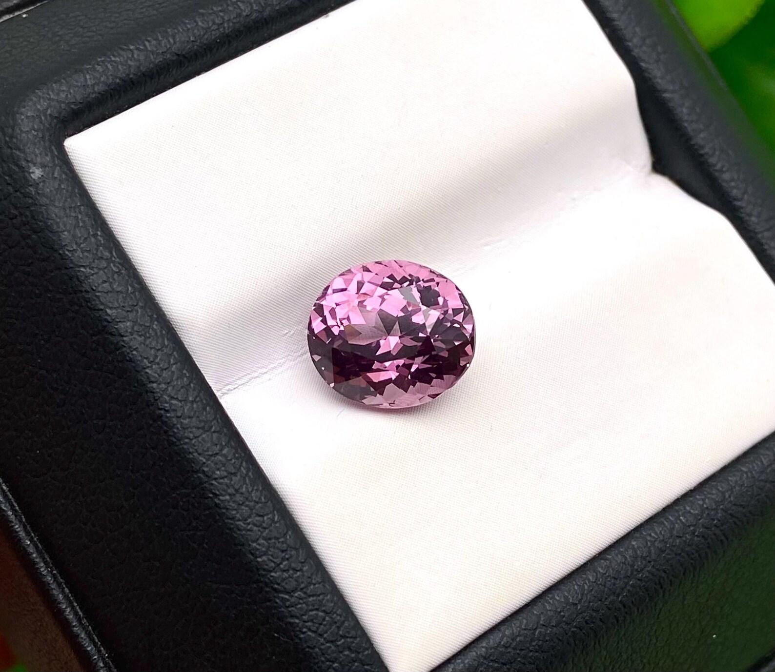 Natürlicher rosa Spinell, loser Edelstein, 3,28 Karat, Ovalschliff, Zertifikat, Ursprung Birma im Angebot 5