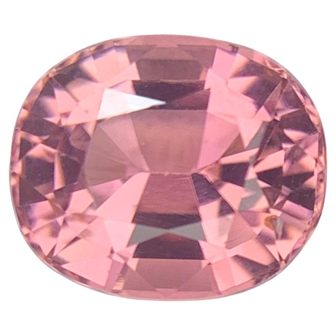 Natural Pink Tourmaline 2.20 Carats Loose Gemstone Oval Shape For Sale