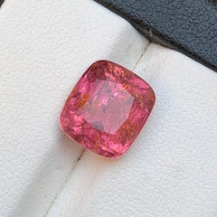 Natural Pink Tourmaline Cushion Cut 5.42 Ct Loose Gemstone for Ring, Afghanistan