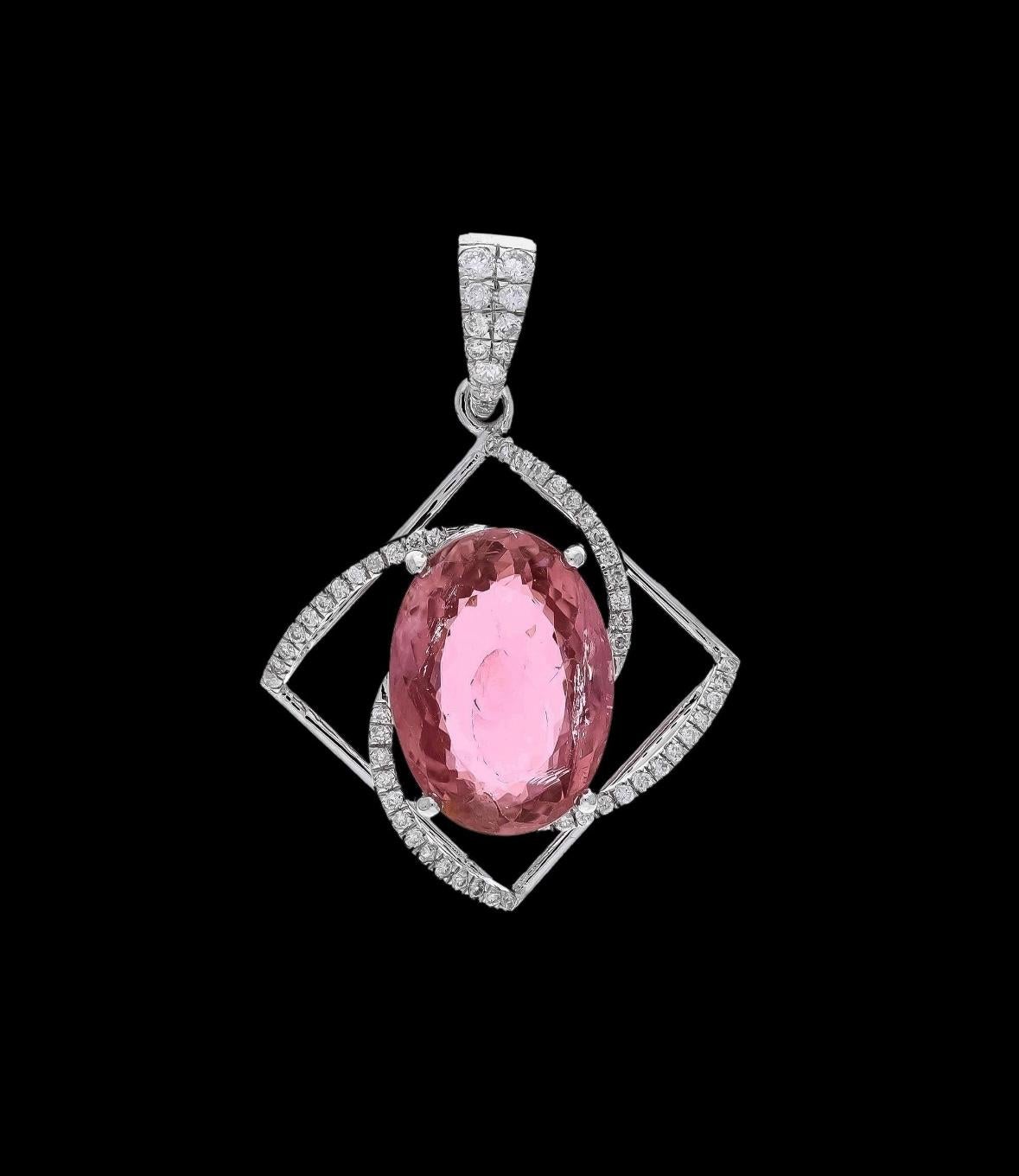 Piedra : Turmalina y Diamante 
Tamaño de la piedra : 9,5X13 MM aprox. 
Peso de la gema: 5,4 quilates. Aprox.
❋ Forma de la Piedra : Talla Ovalada
❋ Color de la piedra : Como se muestra en la foto
❋ Tipo de piedra preciosa : Natural

❋ Peso del