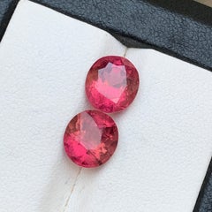 Natürlicher rosa Turmalin Paar Ovalschliff 4,92 Karat Lose Edelsteine für Ohrringe