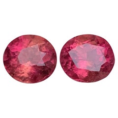 Natürlicher rosa Turmalin Paar Ovalschliff 4,92 Karat Lose Edelsteine für Ohrringe