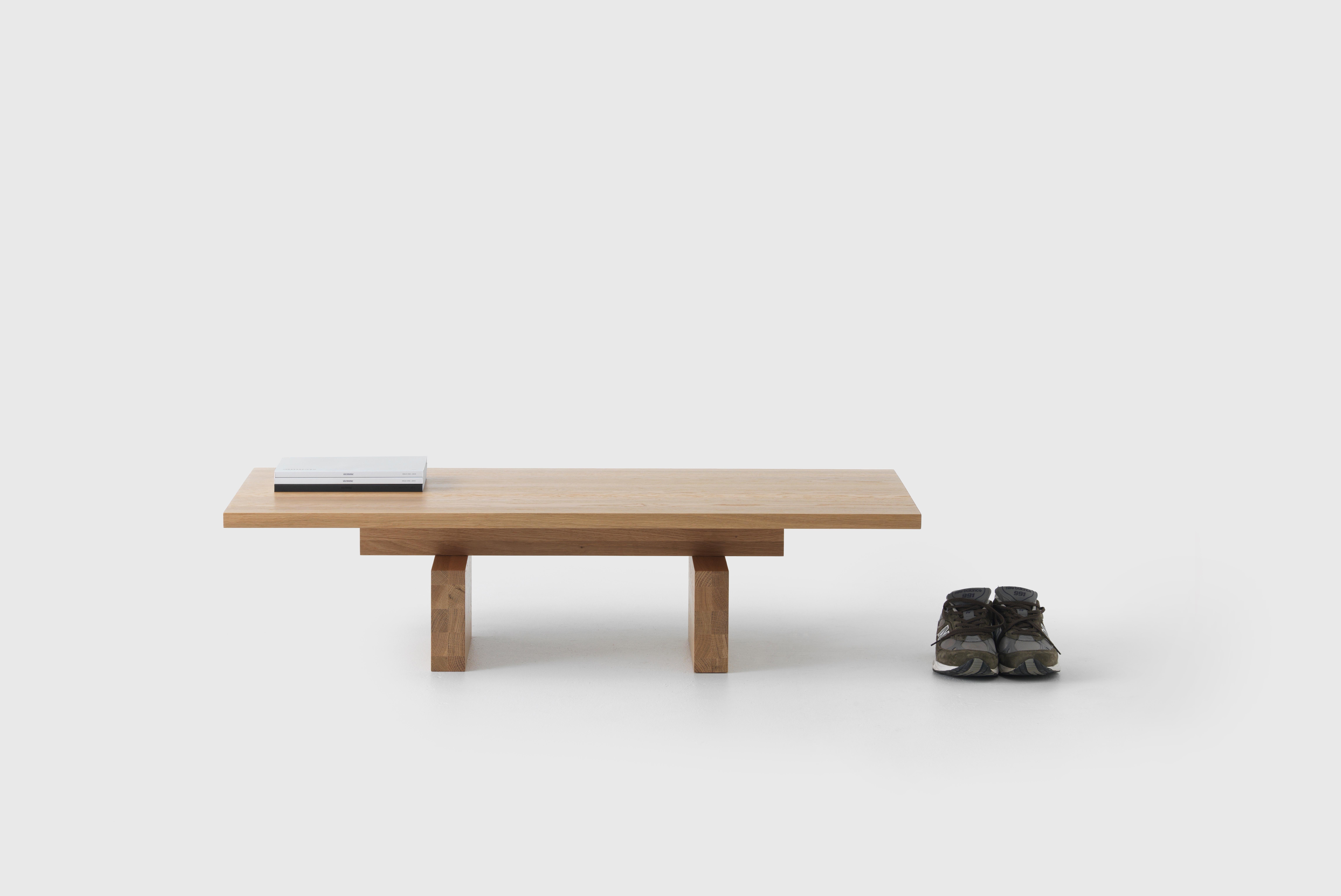 Table basse en planches naturelles par résidentiel en vente 1