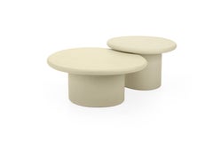 Natural Plaster Coffee Table Set "Sami" by Isabelle Beaumont 
