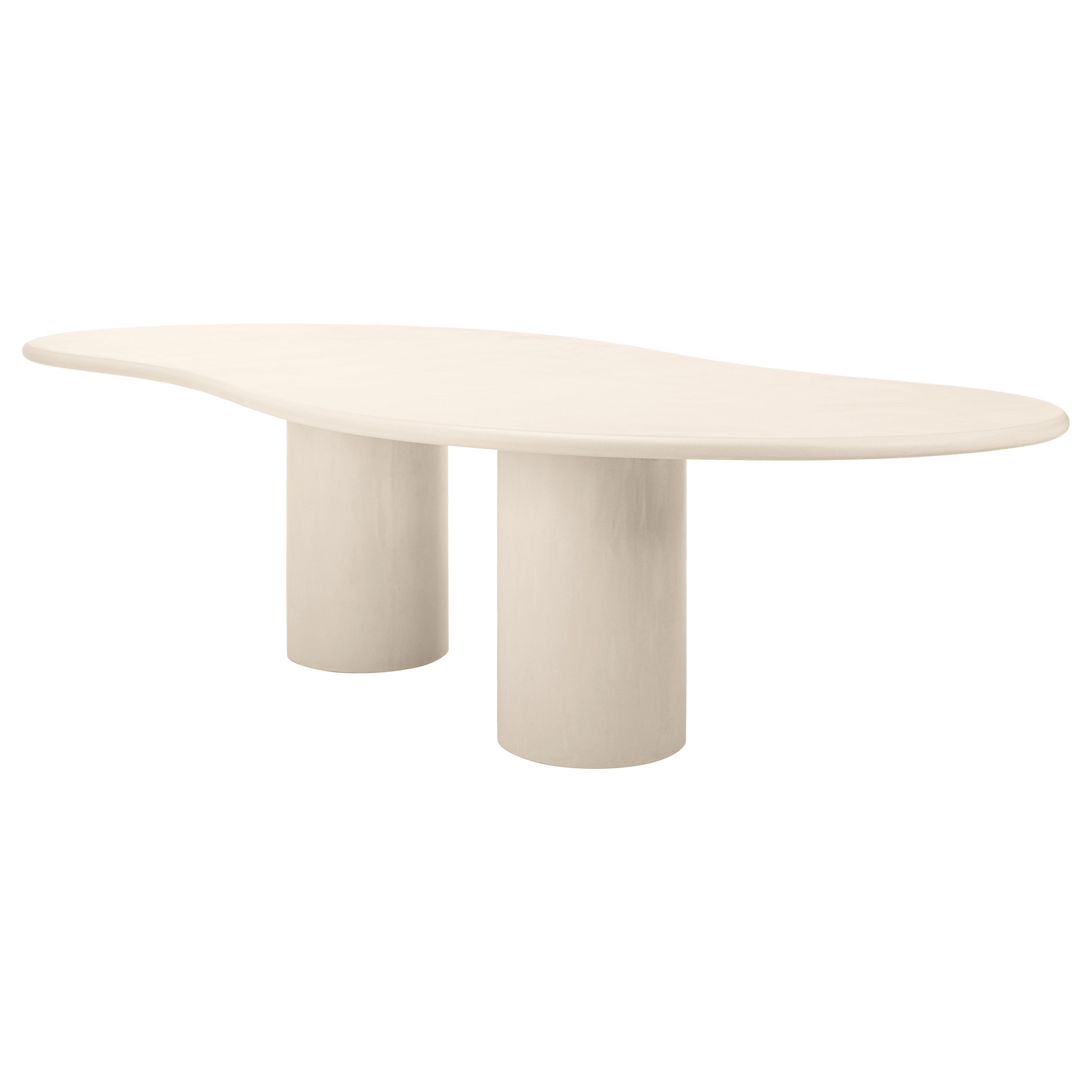 Natural Plaster Dining Table "Latus" 300 by Isabelle Beaumont For Sale