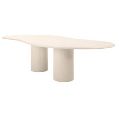Natural Plaster Dining Table "Latus" 300 by Isabelle Beaumont