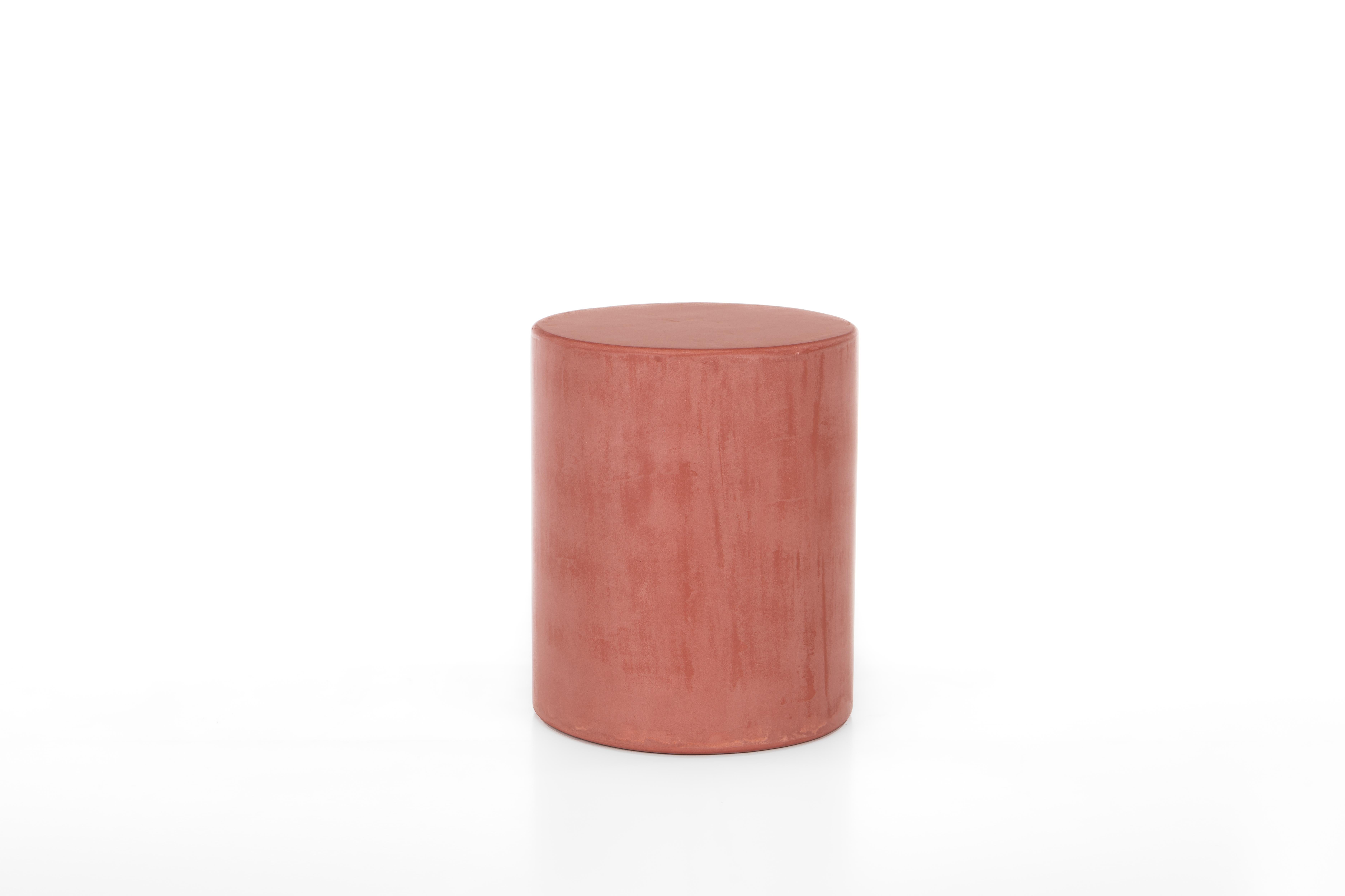 Sitz-/Beistelltisch aus natürlichem Gips „Column“ 35 von Isabelle Beaumont (Belgisch) im Angebot
