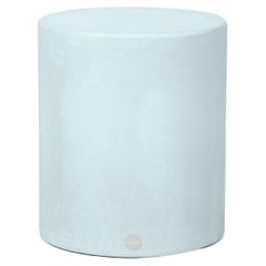 Seduta/tavolino contemporaneo in gesso naturale "Column" 40 cm di Isabelle Beaumont
