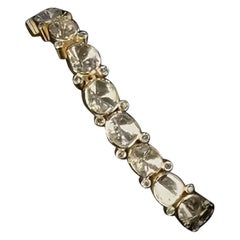 Natural Polki Bracelet 925 Sterling Silver Beautiful Bracelet Victorian Jewelry
